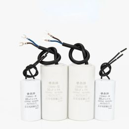 1Pc CBB60 Motor Run Capacitor 450V 4UF 5UF 6UF 8UF 10UF 12UF 14UF 16UF 20UF 100UF Start Water Pump Washer Air Pump with Screws