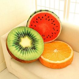 Fruit Seat Pads Seat Pads Chair Cushions Round Pillow Sofa Pillow Plush Toy Fruit Seat Pads Garden Dining Office Kindergarten