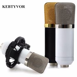 Microphones BM700 Professional Wired Handheld Microphone 3.5mm Condenser With Shock Mount For Recording Computer Microfono
