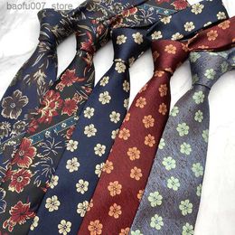 Neck Ties New Tie Trendy Mens Dress Business Leisure Fashion Flower Elegant Geometry Handmade Style Wide 8CMQ