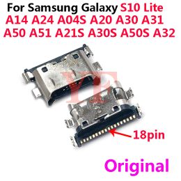 10PCS 20pcs Original For Samsung A20 A30 A40 A50 A60 A70 A10E A20E M20 M30 M30S M40 USB Charging Port Dock Socket Connector