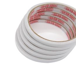 5 Rolls Double Sided Adhesive Tape White Super Strong Double Faced Adhesive Tapes for Home DIY Craft Office Supplies