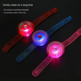 Luminous Rotating Gyroscope Novelty Children's Watches Flash Ring Bracelet Children's Small Gifts Toys Gag Toys