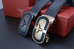 Belts Men's Leather Belt Fashion Cowhide Casual Business All-in-one Automatic Buckle