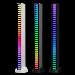 Gadgets RGB Pickup Lights Music Sound Control Rhythm LED Desktop Chargable Lamp