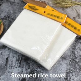 white rice towel square rice cloth cooking towel sushi shop Canteen Restaurant hotel chef used steamed sushi rice net towel mat