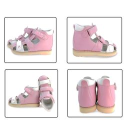 Ortoluckland детская ортопедическая обувь для Flatfeet Summer Kids Leath