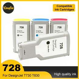 For HP 728 728XL Compatible Ink Cartridge With Full Ink F9J68A F9J67A F9J66A For HP DesignJet T730 T830