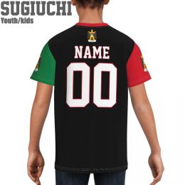 Custom Name Number Palestine Flag Emblem 3D T-shirts For Kids Youth Boy/Girl Tees jersey Soccer Football Fans Gift T shirt