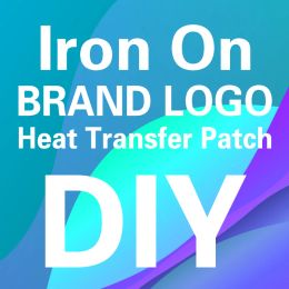 accessories Brand Logo Custom Orders Heat Transfers Stickers For DIY High Quality Durable Customised Iron On Heat Transfer Patches