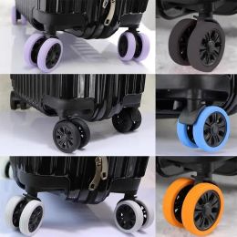 4/24pcs Silicone Wheels Protector Cover Luggage Trolley Case Reduce Noise Protective Cover Caster Sleeve Suitcase Accessories