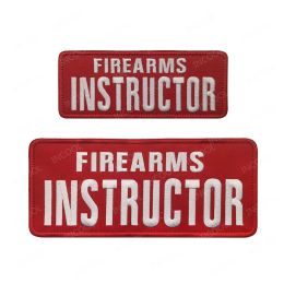 FIREARMS INSTRUCTOR Embroidered Patches Tactical Military Emblem Appliqued For Vest Backpack Clothing Uniform Armband Badges