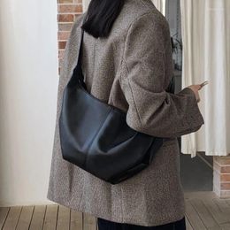 Shoulder Bags Bag Handbags 2024 Korean Version Of Large-capacity Dumpling Soft Leather Tote Trendy Messenger