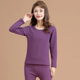 Thermal Shirt Long Sleeve Fleece Tops Thermal Undershirt Women Warm Shirt Thermal Underwear 2022 Autumn Winter Clothing C43
