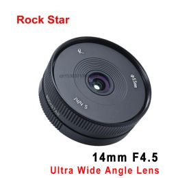 Accessories Rockstar 14mm F4.5 Camera Lens Ultra Wide Angle Apsc Lens for Sony E Nikon Z Fuji Fujifilm X Canon Eosm M4/3 Mount Cameras