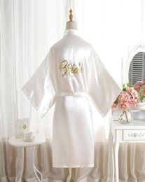 wedding satin bridesmaid bride robes maid of Honour gifts bachelorette bridal party supplies whole 3282028