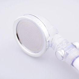 Health Care High Pressure Mineral Stone Vitamin C Filter Bathroom Handheld Shower Head With Stop Button