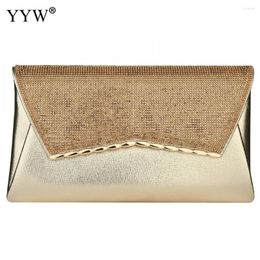 Evening Bags Envelope Clutch With Rhin2024one Women'S Handbag Gold Evening/Night/Party/Wedding/Luxury Fashion Banquet Purse 2024