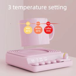 40W Cup Heater Coffee Mug Warmer Heating Pad Warming Coaster for Tea Water Milk 3 Temperature Adjustment Drink Food Heater220V