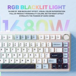 MATHEW TECH-Aula F75 Mechanical Keyboard 80 Key with Gasket Structure Full-key Three-mode Bluetooth E-sports for Gaming Office