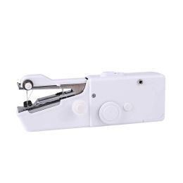 INNE Mini Hand Sewing Machine Portable Quick Fix Handy Straight Stitch Needlework Clothes Fabrics Household Electric DIY Tool