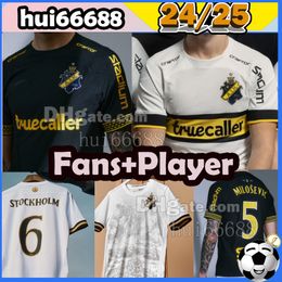 23/24/25 AIK Solna Soccer jerseys 132-years history 2024 2025 home special limited-edition FISCHER HUSSEIN OTIENO GUIDETTI THILL TIHI home fans player football shirts