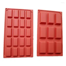 Baking Moulds 1Pc Tools 20-cavity/9-cavity Financiers Mould Food Grade Silicone Cake Moulds Red French Dessert Tool Non-stick