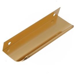 1Pcs Golden Kitchen Cabinet Door Handles Cupboard Drawer Concealed Finger Edge Gold Pull Furniture Handles Door Hardware
