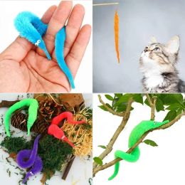 1pc Twisty Worm Magic Toys Party Favours Fuzzy Worm On A String Christmas Halloween Wizard New Strange Trick Toys For Kids