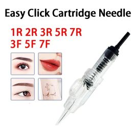 50pcs Professional Disposable Tattoo Cartridges Needle 1RL 3RL Semi-Permanent Eyebrow Lip Makeup Needles for Tattoo Machine Pen