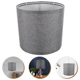 Medium Drum Lamp Shade Natural Linen Hand Crafted Lampshade Clip On Light Cover Lamp Shade Replacement Chandeliers Floor