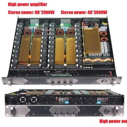 Other A/V Accessories Equipment Pakitson Xt42000Add Professional Digital Power Amplifier 3000W 4 Channel Stage O Speaker For Studio Dhkgv
