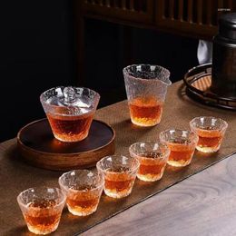 Teaware Sets Hammer Glass Tea Set Japanese Teapot Chinese Ceremony Mugs Coffee Cups Mug Gaiwan Pot