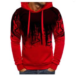 Men's Hoodies Gradient Hoodie Outdoor Casual Sportswear Street Fashion Hooded Sweatshirt Fall Tops Y2k Streetwear