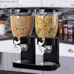 Food Jars Canisters Cereal Dispenser Food Storae Oat Pot rain Machine Household Sinle/Double Barrel Tank Separator Drum Oat Kitchen Cereal Jar L49