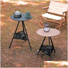 Camp Furniture Liftable Aluminum Small Table Abs Tabletop Lightweight Portable For Cam Drop Delivery Sports Outdoors Camping Hiking An Dhnno