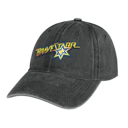 Berets Bravestar Duo Color Cowboy Hat Snapback Cap Uv Protection Solar Wild Ball Bobble For Women Men's