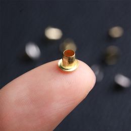 100pcs Mini Metal Eyelet Buttons Buckle For DIY Doll Clothes Shoes Bags Snap Buttons Needlework Buckles Accessories 1.5/2.0/2.5M