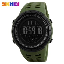 5 PCS/lot SKMEI Chrono Digital Watches Mens Sport Wristwatches Men Watch Clock Watches Male reloj hombre 2 time Alarm Countdown