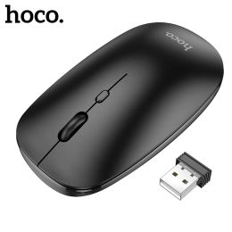 Combos Hoco Business Wireless Mouse Silent 2.4 Bluetooth 5.0 Dual Channel 8001600 DPI Optical Mouse With USB Receiver For PC Laptop