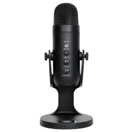 Microphones Professional Condenser Microphone Gaming Video Recording USB Microphone for PC Computer Studio Streaming Podcasting YouTube Mic