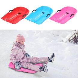 Snow Sled Snow Speeder Winter Outdoor Sports Sled Snow Training Anti-Slip Toboggan Sledge Snow Board With Pull Rope For Kid Gift