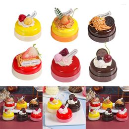 Decorative Flowers 1PC Artificial Kitchen Cakes Dessert Fake Food Decoration Party Po Props Simulation Cake Model Tea Table