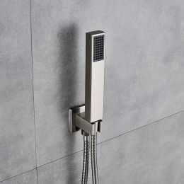 Shower Faucet Bathroom handhold Shower Head with Holder and 1.5M Hose