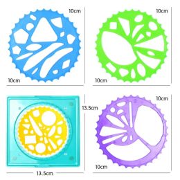 5/12/22PCS Geometric Ruler Spirograph Drawing Toys Set Arts Craft Drawing Kit Students Stationery Drawing Ruler Kids Toy Durable