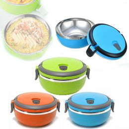 Dinnerware Lunch Box Stainless Steel With Lid Thermal Insulated Portable Warmer Leakproof Solid Container Kids Adults Picnic School