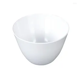 Bowls White Pot Restaurant Tableware Self Service Seasoning Bowl Slanted Imitation Porcelain Anti Fall Dipping