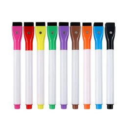 Whiteboard Pens and Eraser Set Dry Wipe Marker Fine Tip Pen White Boards Marker 594A