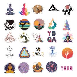 10/30/50pcs Vintage Yoga Mandala Flowers Graffiti Stickers Decals Skateboard Laptop Phone Waterproof Sticker Kids Classic Toy