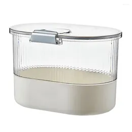 Storage Bottles Rice Box Durable Good Sealing Food Grade Sealed Bucket Grain Tank Kitchen Supply